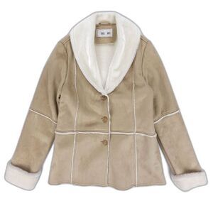 VEGAN Penny Lane Faux Fur Coat Suede Shearling 70s Afghan Boho Downtown Girl